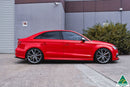 Audi S3 8V Sedan Pre-Facelift Side Skirt Splitters V3 (Pair)