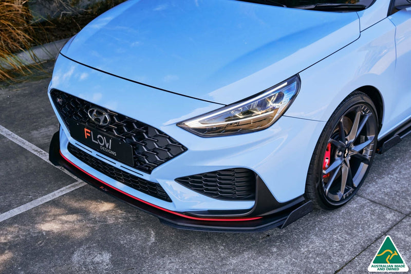 Hyundai i30N Hatch PD Facelift 2021 Front Lip Splitter & Reinforcement Brackets