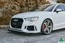 Audi RS3 8V Sedan Facelift Front Lip Splitter & Stainless Steel Mounting Brace