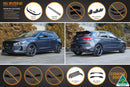 Hyundai i30 Hatch PD1, PD2 2018-2020 Full Lip Splitter Set w/ Flow-Lock Rear Diffuser