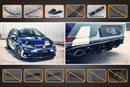 Volkswagen Golf MK7.5 R Full Lip Splitter Set with Flow-Lock Rear Diffuser