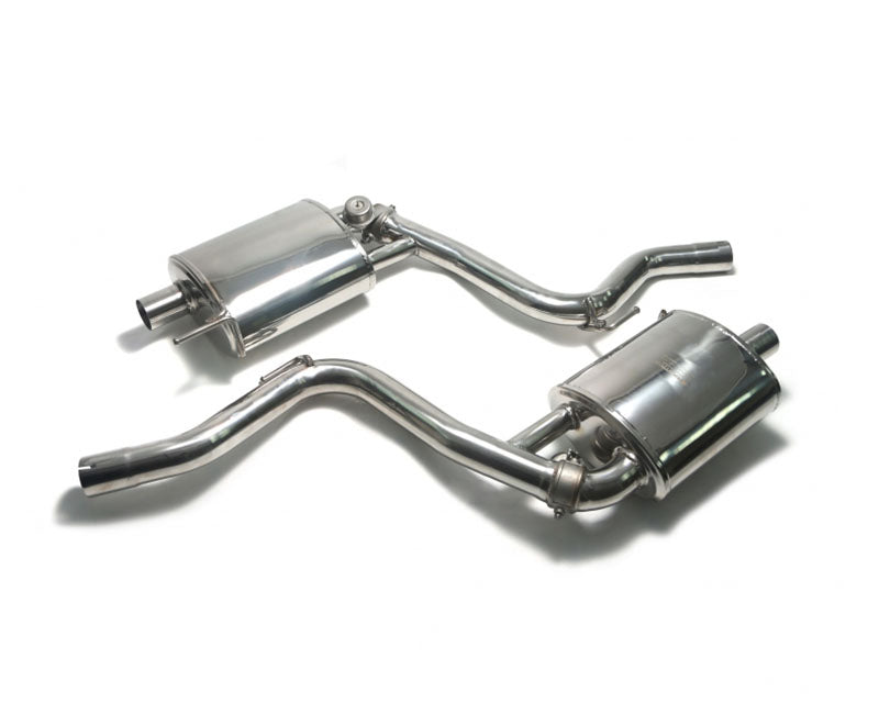 ARMYTRIX Stainless Steel Valvetronic Catback Exhaust System Dual Chrome Silver Tips Ford Mustang 2.3L EcoBoost 15-20