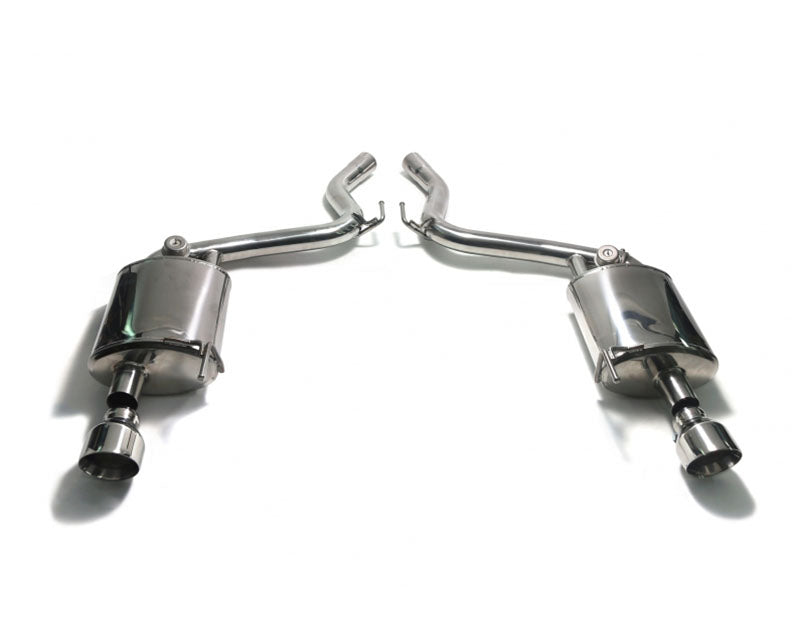 ARMYTRIX Stainless Steel Valvetronic Catback Exhaust System Dual Matte Black Tips Ford Mustang 2.3L EcoBoost 15-20