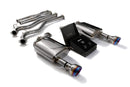 ARMYTRIX Stainless Steel Valvetronic Catback Exhaust System Dual Blue Coated Tips Ford Mustang GT Coyote 5.0L V8 15-20