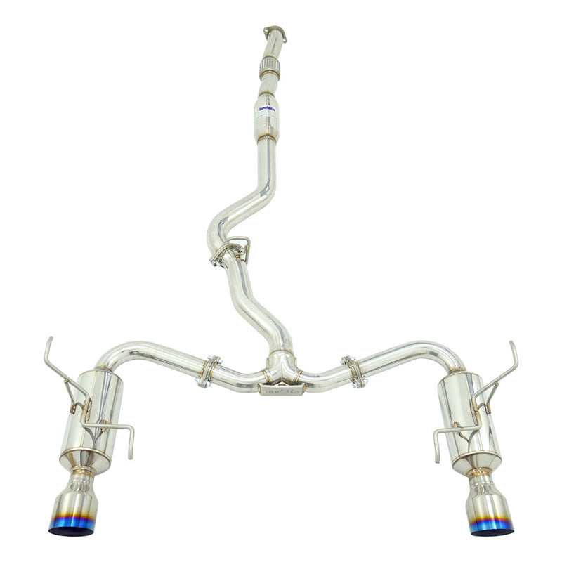 Invidia R400 Cat Back Exhaust w/Ti Tips - Subaru WRX 08-10 Sedan/Forester XT 08-18