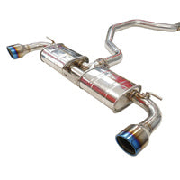 R400 Cat Back Exhaust w/Round Ti Tips - Volkswagen Golf GTI MK7.5 18-21