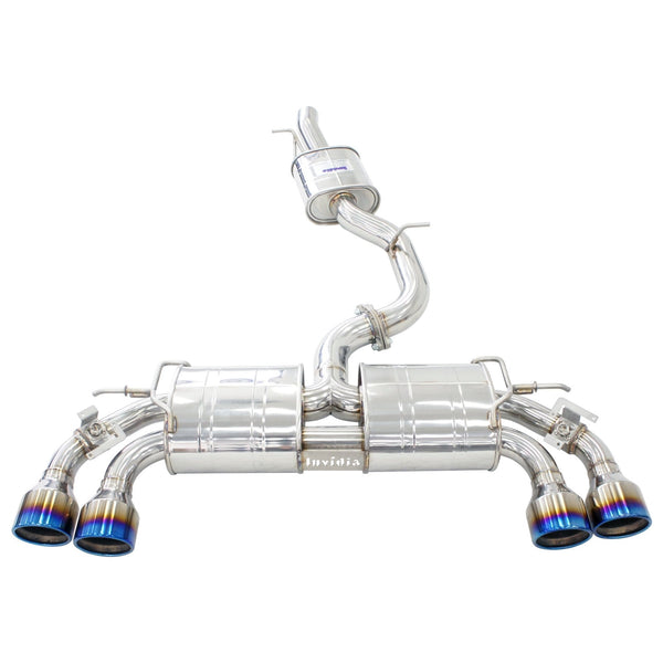 R400 Valved Cat Back Exhaust w/Round Ti Tips - VW Golf R Mk7.5 18-21