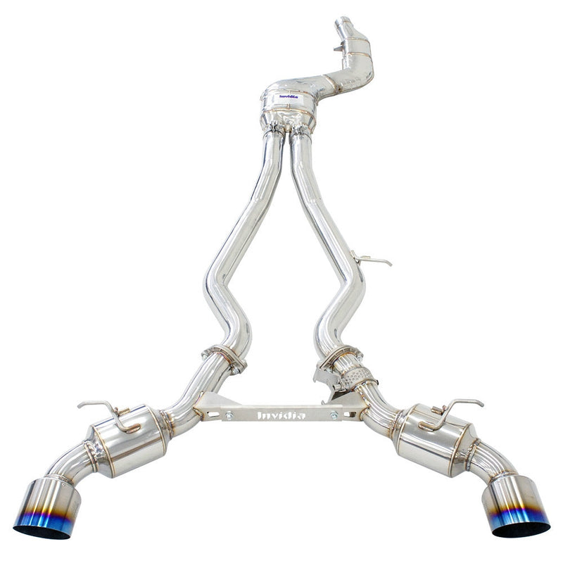 Dual N1 Cat-Back Exhaust w/Ti Straight Cut Tips for Toyota Supra A90 19+