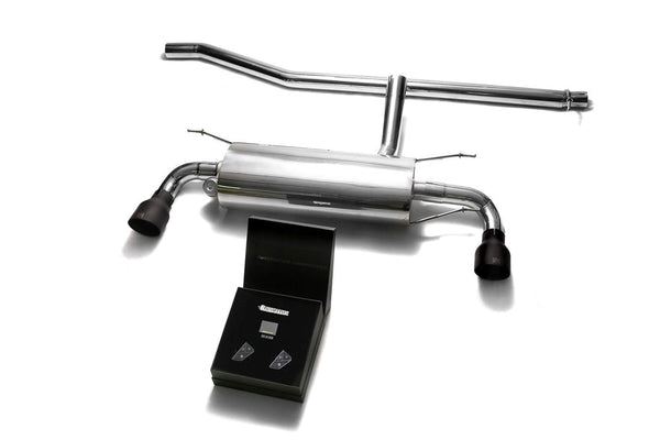 ARMYTRIX Stainless Steel Valvetronic Catback Exhaust System Dual Matte Black Tips Range Rover Evoque Pure | SE 12-19