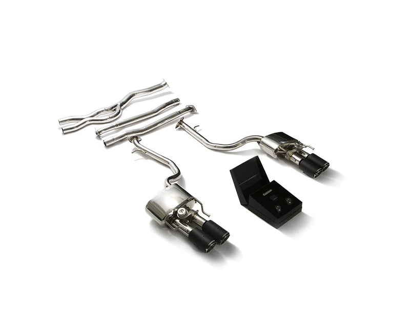 ARMYTRIX Stainless Steel Valvetronic Exhaust System Quad Carbon Tips Lexus IS200T | IS300 2.0T I4 2015+