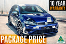 Volkswagen Golf MK7.5 R Full Lip Splitter Set with Flow-Lock Rear Diffuser