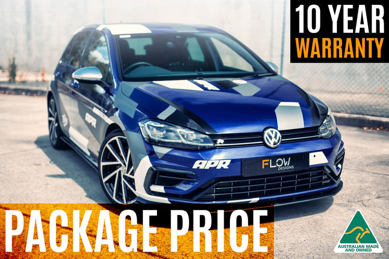 Volkswagen Golf MK7.5 R Full Lip Splitter Set with Rear Valance & Fairing