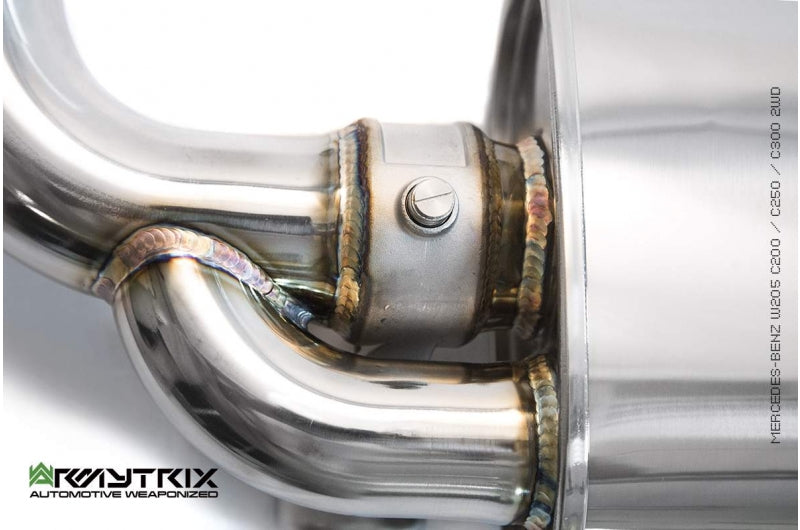 ARMYTRIX Stainless Steel Valvetronic Exhaust System Mercedes Benz C300 W205 Left Hand Drive 18-19 Euro 5 version