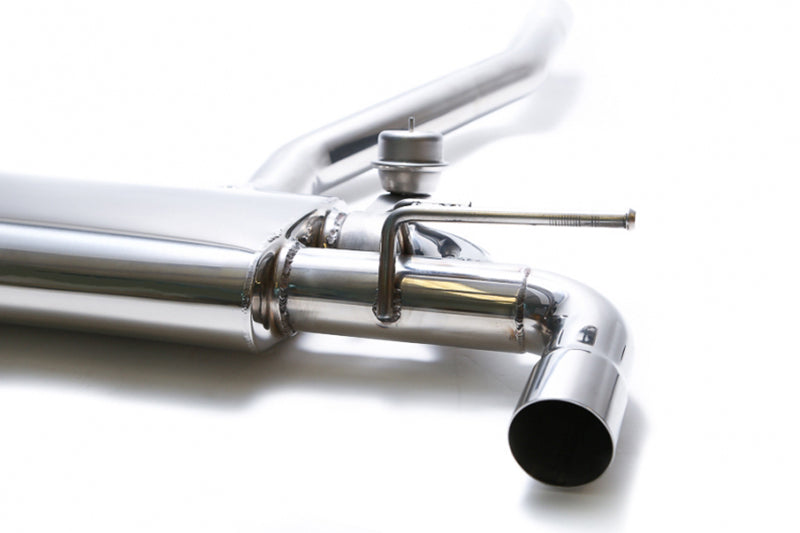 ARMYTRIX Stainless Steel Valvetronic Catback Exhaust System Dual Matte Black Tips Mercedes-Benz CLA250 4WD C117 14-18