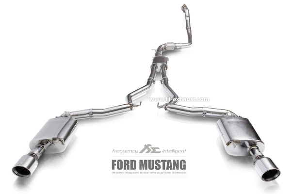 Valvetronic Exhaust System for Ford Mustang MK6 2.3T EcoBoost Dual Tips 15+