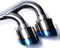 ARMYTRIX Stainless Steel Valvetronic Catback Exhaust 90mm System Quad Blue Coated Tips Nissan GT-R R35 09-20