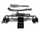 ARMYTRIX Titanium Valvetronic Catback Exhaust 90mm System w/Race Y-Pipe | Quad Matte Black Tips Nissan GT-R R35 09-20