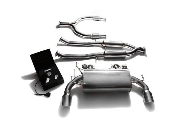 ARMYTRIX Stainless Steel Valvetronic Catback Exhaust System Dual Chrome Silver Tips Nissan 370Z 09-20