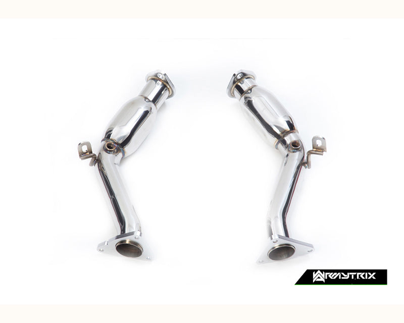 ARMYTRIX Stainless Steel Valvetronic Catback Exhaust System Dual Chrome Silver Tips Nissan 370Z 09-20