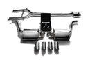 ARMYTRIX Stainless Steel Valvetronic Exhaust System Quad Chrome Silver Tips Porsche 970 Panamera | S | GTS 10-13