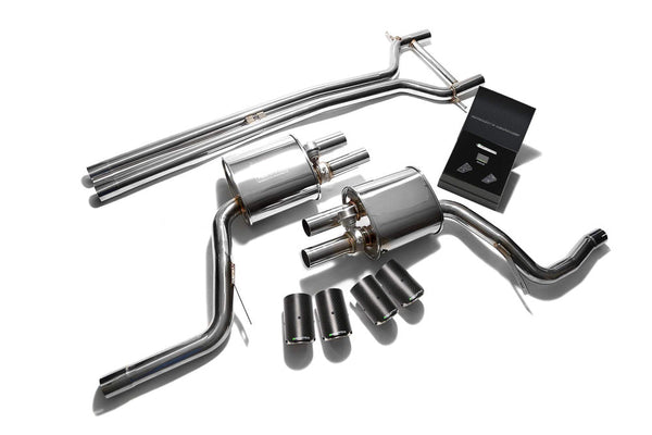 ARMYTRIX Stainless Steel Valvetronic Exhaust System Quad Carbon Tips Porsche 970 Panamera 3.0T 14-16