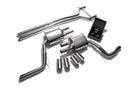 ARMYTRIX Stainless Steel Valvetronic Exhaust System Quad Chrome Silver Tips Porsche 970 Panamera 3.0T 14-16