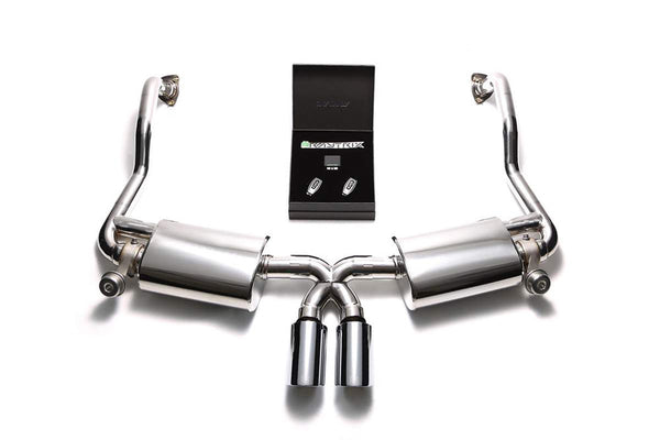 ARMYTRIX Stainless Steel Valvetronic Exhaust System Dual Chrome Silver Tips Porsche 987.2 Boxster | Cayman PDK 09-12