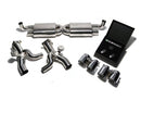 ARMYTRIX Stainless Steel Valvetronic Exhaust System Quad Matte Black Tips Porsche 991 Turbo | Turbo S 14-16