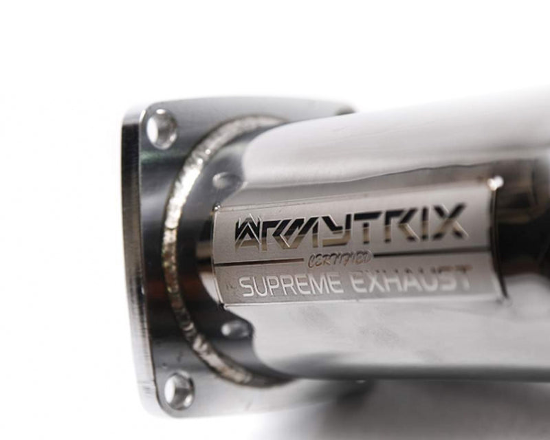 ARMYTRIX Stainless Steel Sport Race Valvetronic Exhaust System Dual Chrome Silver Tips Porsche 991.2 Carrera 17-19