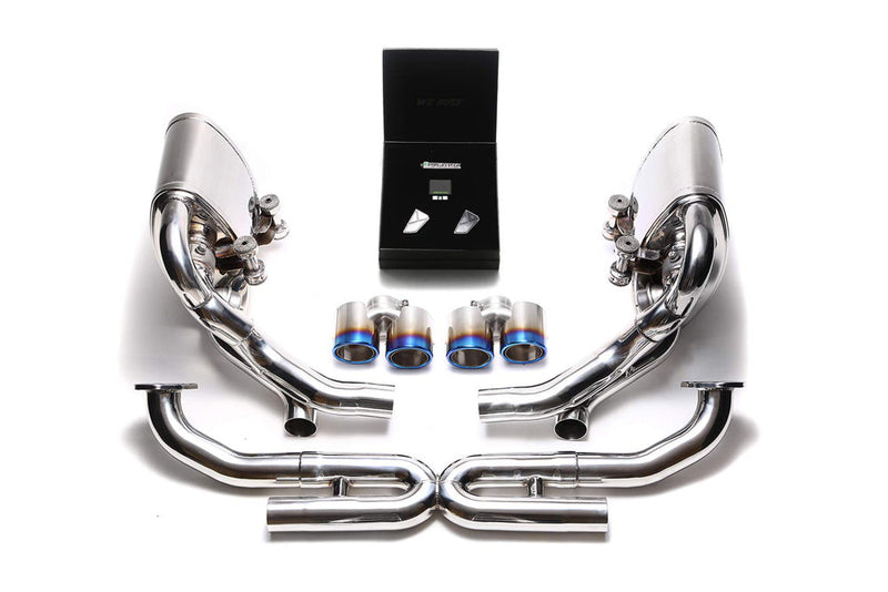 ARMYTRIX Stainless Steel Valvetronic Exhaust System Quad Blue Coated Porsche 997.2 Carrera PDK 09-11