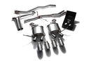 ARMYTRIX Stainless Steel Valvetronic Exhaust System Quad Chrome Silver Tips Porsche Macan 2.0T 15-20