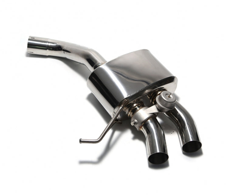 ARMYTRIX Stainless Steel Valvetronic Exhaust System Quad Chrome Silver Tips Porsche Macan S | GTS | Turbo 15-20