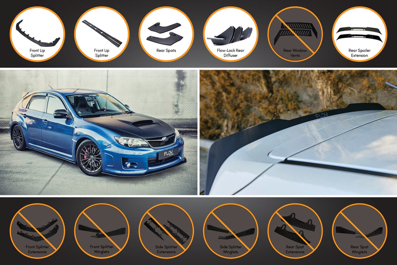 Subaru Impreza WRX / STI G3 Hatch Facelift Full Lip Splitter Set