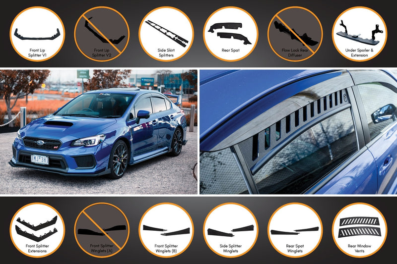 Subaru WRX/STI VA Full Lip Splitter Set