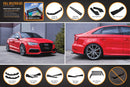 Audi S3 8V Sedan Pre-Facelift V3 Full Lip Splitter Set