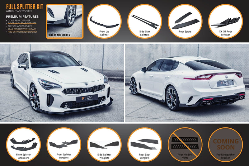 KIA Stinger CK GT Full Lip Splitter Set