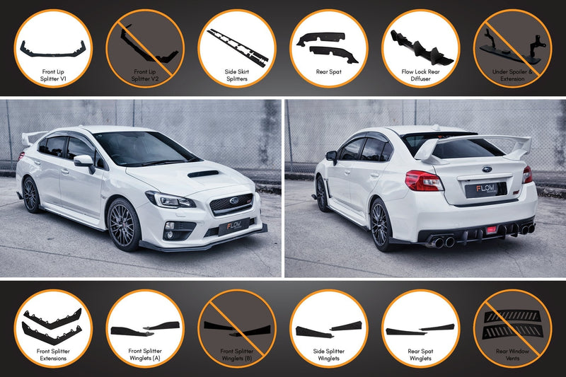 Subaru WRX/STI VA Full Lip Splitter Set