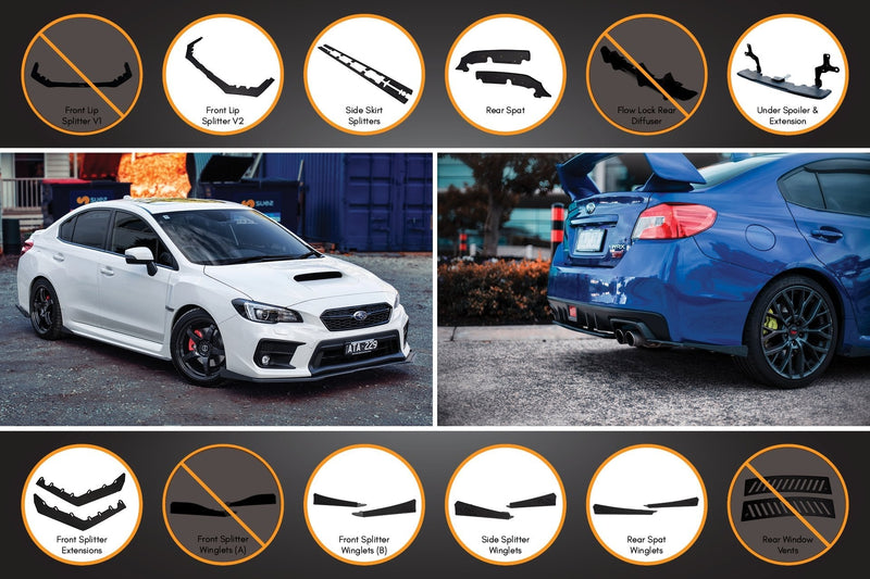 Subaru WRX/STI VA Full Lip Splitter Set