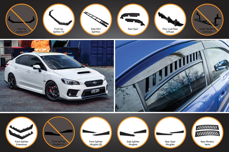 Subaru WRX/STI VA Full Lip Splitter Set