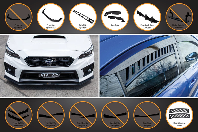 Subaru WRX/STI VA Full Lip Splitter Set