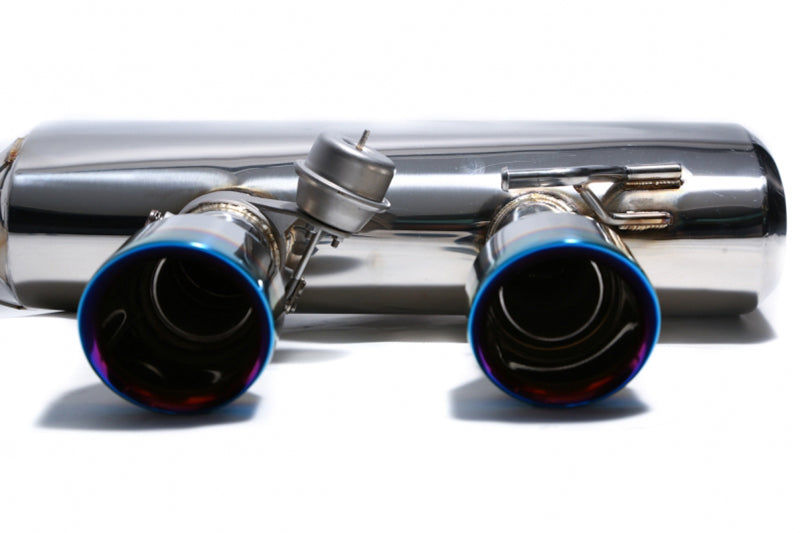 ARMYTRIX Stainless Steel Valvetronic Catback Exhaust System Dual Matte Black Tips Volkswagen Golf R MK6 10-14