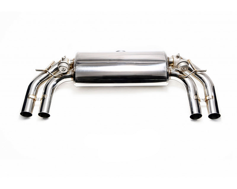 ARMYTRIX Stainless Steel Valvetronic Catback Exhaust System Quad Chrome Silver Tips Volkswagen Golf R MK7.5 16-19