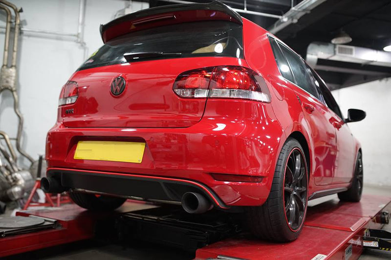 ARMYTRIX Stainless Steel Valvetronic Catback Exhaust System Dual Chrome Silver Tips Volkswagen Golf | GTI MK6 10-14