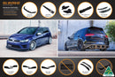 Volkswagen Golf MK7 R Full Lip Splitter Set with Rear Aero Valance & Fairing