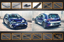 Volkswagen Golf MK7.5 R Full Lip Splitter Set with Rear Valance & Fairing