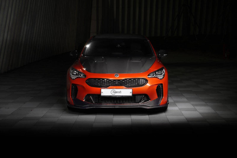 Kia Stinger Carbon Fiber Front Lip V2 - Upper Only