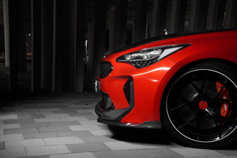 Kia Stinger Carbon Fiber Front Lip V2 - Lower Only