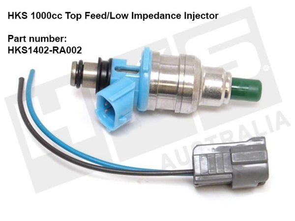 HKS 1000cc Petrol Injector Top Feed/Low Impedance Suit RB26, 13BT, 2JZ, 3S-GTE