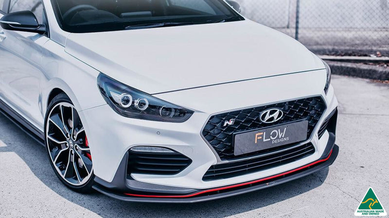 Hyundai i30N Fastback PD Front Lip Splitter & Reinforcement Brackets