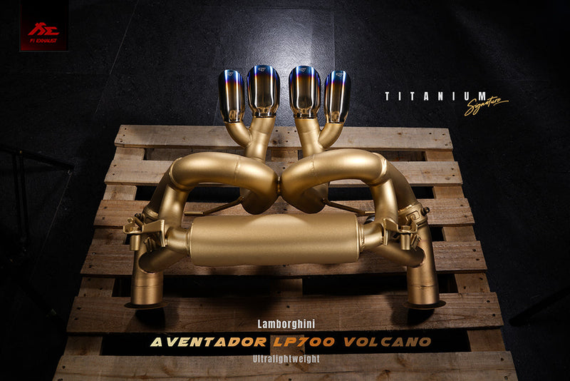 Valvetronic Exhaust System for Lamborghini Aventador Volcano Firetador Version Titanium Signature Series LP700-4 11+